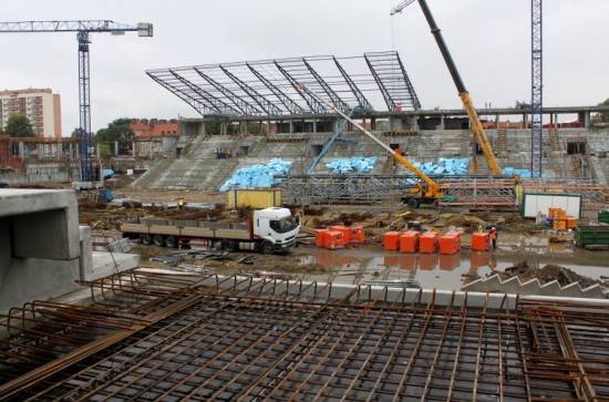 Trwa modernizacja Stadionu Miejskiego w Tychach