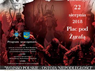 Plakat Święta Wojska Polskiego w Tychach 2018 r.
