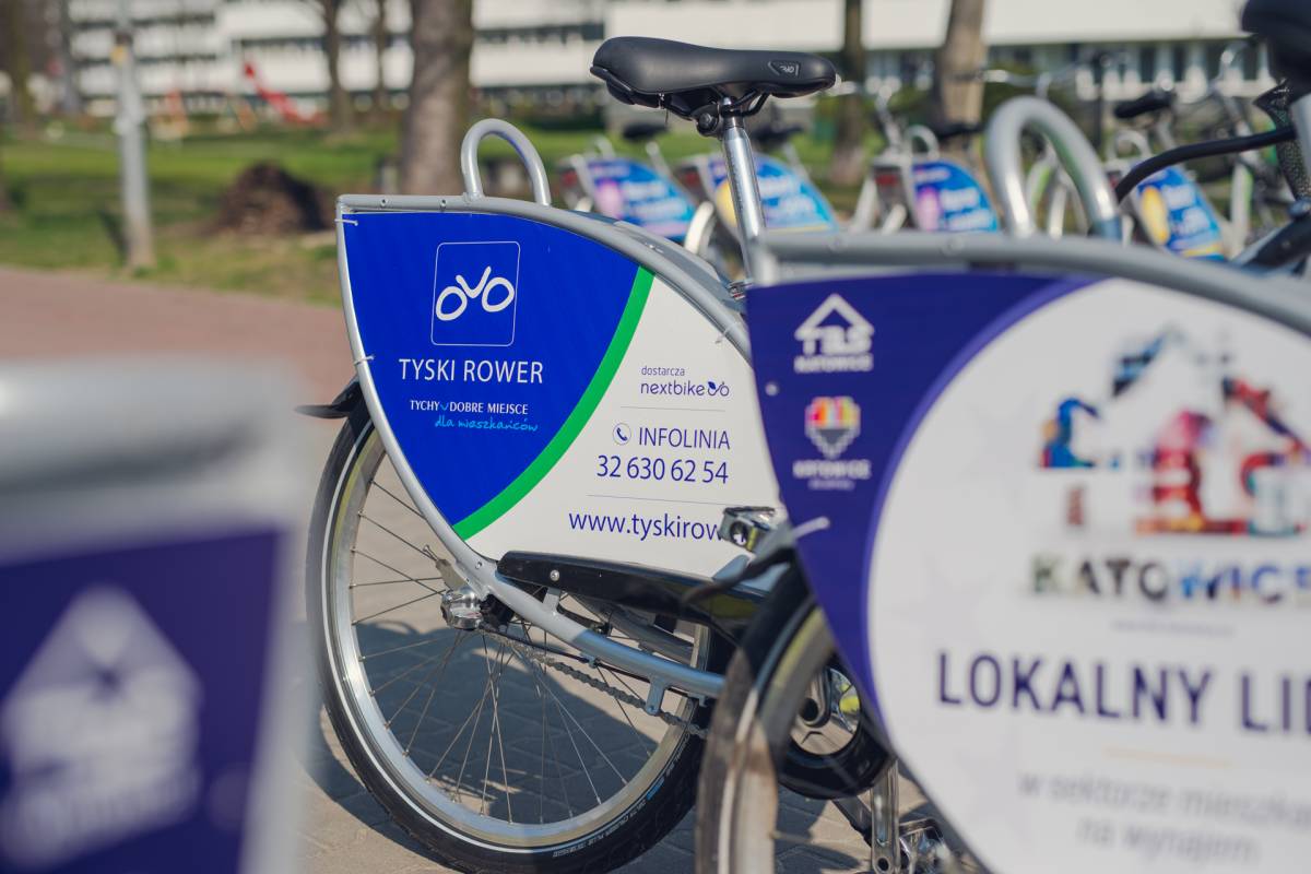 Tyski Rower w zintegrowanym systemie wypożyczalni rowerowych w Metropolii Autor: Metropolia GZM