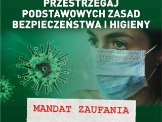 Ulotka informacyjna przygotowana przez Wojewódzką Stację Sanitarno-Epidemiologiczną w Katowicach