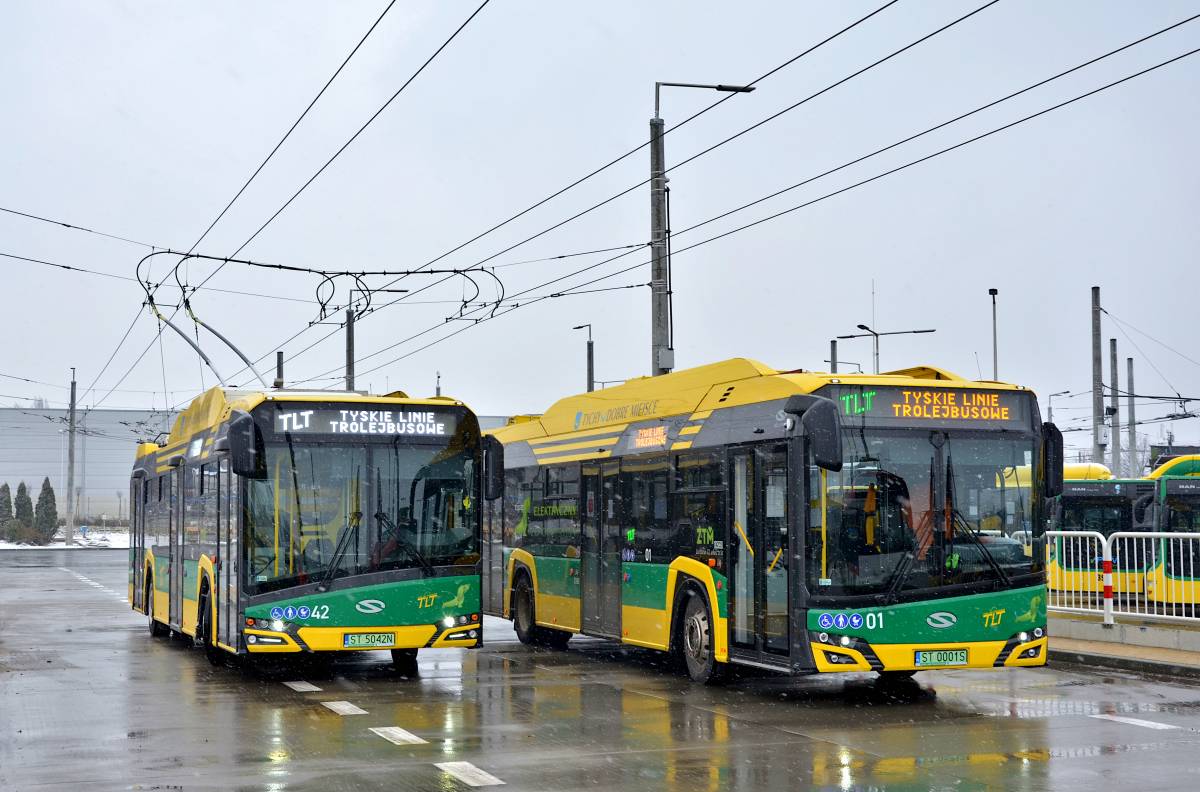Dwa trolejbusy TLT Autor: Michał Janusiński