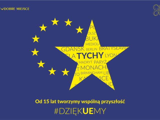 grafika promująca 15 lat Polski w UE