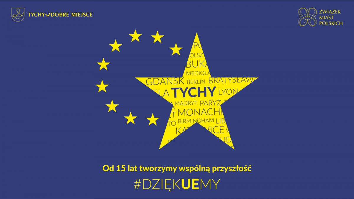 grafika promująca 15 lat Polski w UE