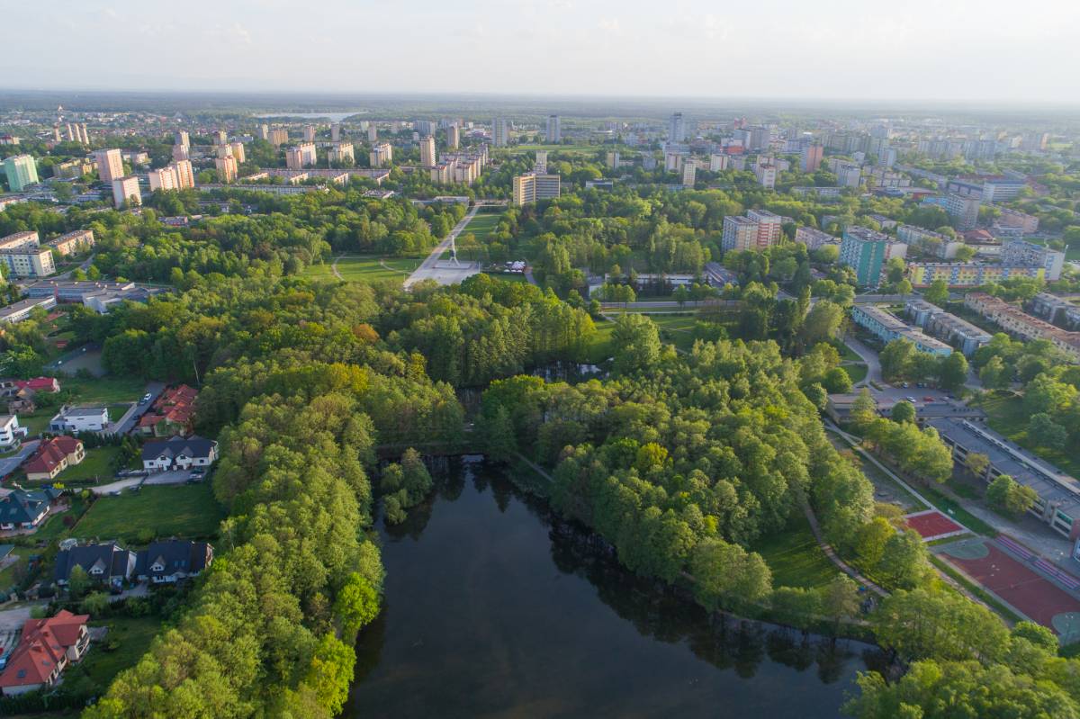 Park Północny z lotu drona Autor: Nad Dachami