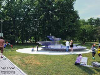 Wizualizacja odnowionej fontanny w Parku Niedźwiadków.