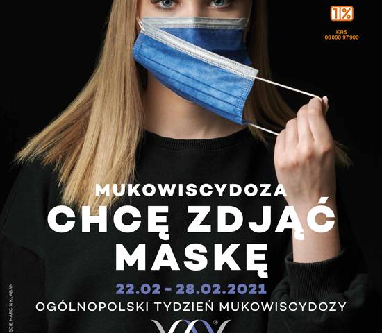 Plakat akcji "Chcę zdjąć maskę"