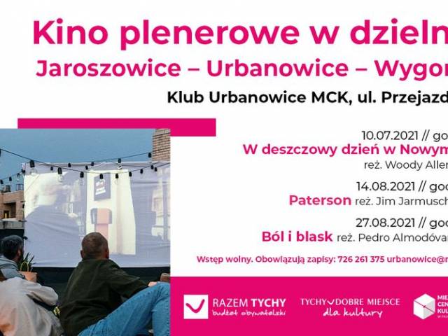 Kino plenerowe w dzielnicy Jaroszowice - Urbanowice - Wygorzele