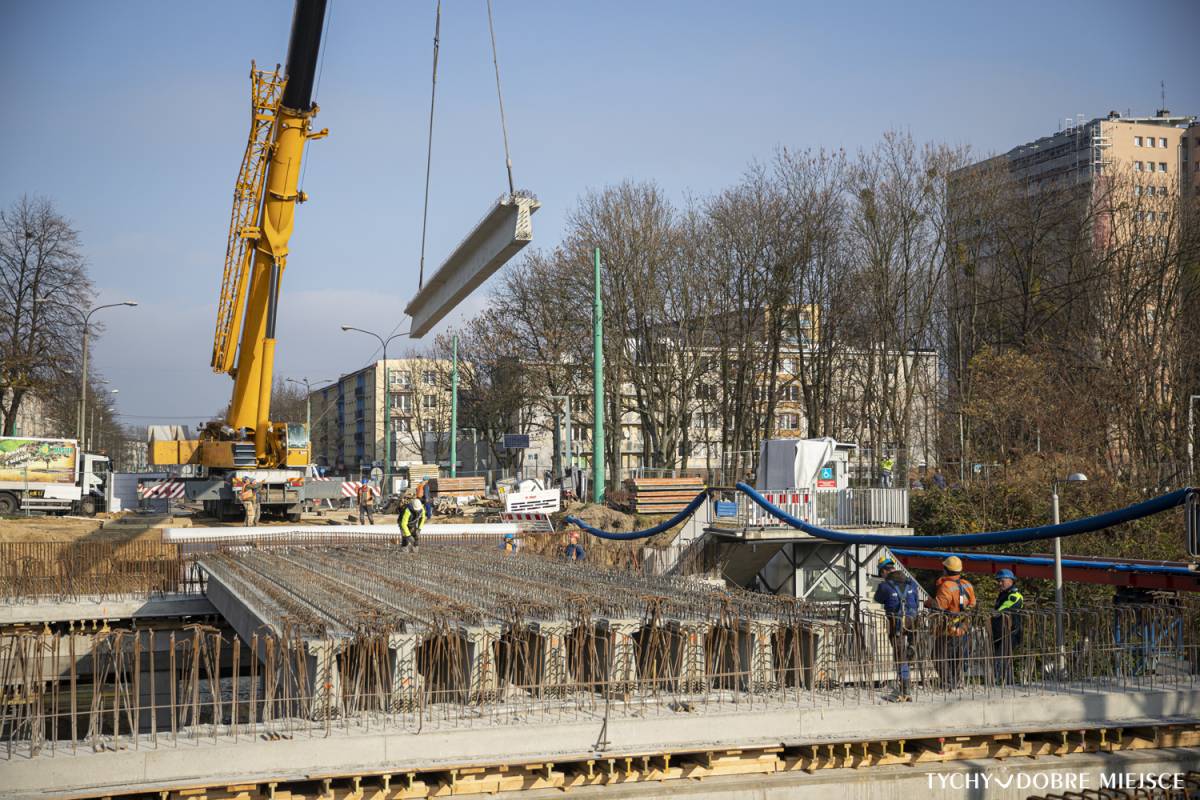 Przebudowa wiadukt na ul. Grota-Roweckiego - prace w listopadzie 2021