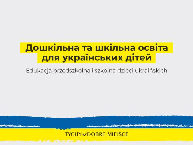 Grafika - edukacja szkolna i przedszkolna dzieci z Ukrainy