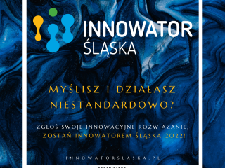 Plakat promujący konkurs Innowator Śląska