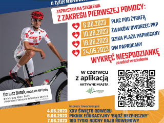 Grafika promująca rywalizację Rowerowa Stolica Polski 2023