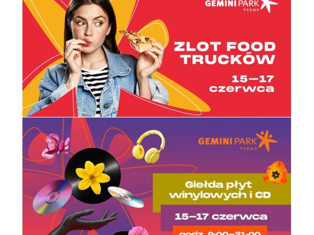 На цих вихідних в ТЦ Gemini Park пройде фестиваль вуличної їжі та ярмарок вінілових дисків.
