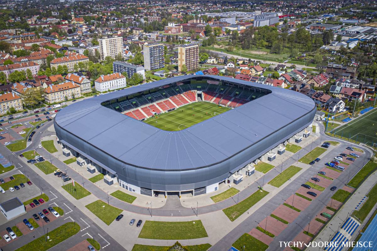 Tychy - ujęcie z drona,  stadion Autor: Piotr Podsiadły