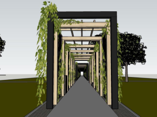 Pergola na Cmentarzu Komunalnym