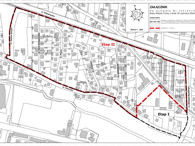 Drugi etap miejscowego planu zagospodarowania przestrzennego dla obszaru w rejonie ulic: Mikołowskiej, Bpa. Burschego, Damrota i Asnyka 