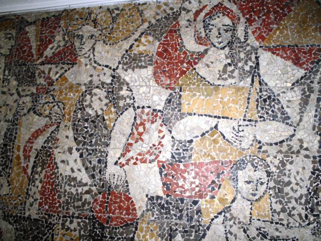 Mozaika w byłym Chełmku
